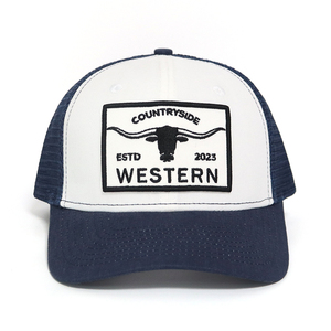 Casquettes de sport en maille unisexe en coton de qualité supérieure OEM Casquettes de broderie personnalisées Patch Design Men 6 panel Richardson 112 Trucker Hats - Product Image 2