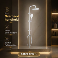 Colonne de douche coulissante moderne de grande taille, finition chromée, qualité supérieure, personnalisable en gros