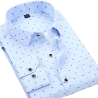 Chemises habillées décontractées d'été pour hommes, à simple boutonnage, manches longues, grandes tailles, respirantes, 100 % polyester, vente en gros de haute qualité