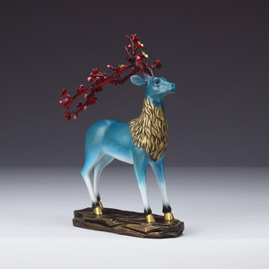 Adorno de Cobre con Forma de Ciervo, Hecho a Mano, Regalo Auspicioso, Decoración de Escritorio para Oficina - Product Image 1