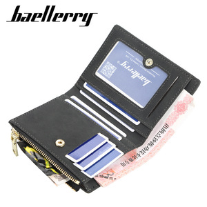 Baellerry <b>Men's</b> <b>Wallet</b> Slim PU Leather Zipper Coin Purse Multi Card Slot Everyday Use - Product Image 2