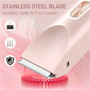 2-in-1 Lady Double Head <b>Electric</b> Shaver <b>Waterproof</b> Body Face Hair Removal Epilator <b>Electric</b> Hair Sahver for Women - Product Image 3