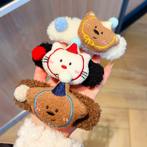 Nueva muñeca de peluche bonita, tocado grande, pinza para el pelo, nivel de apariencia alta, pelo de corazón para niña, Pinza para el pico de pato, tocados - Product Image 4