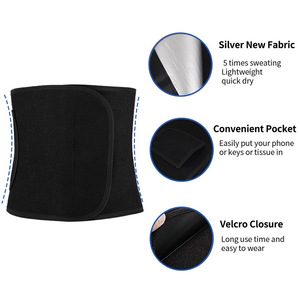 <span class=keywords><strong>Ceinture</strong></span> d'Entraînement de Taille Grande Taille Améliorée pour la Transpiration du Corps pour Entraînement à Domicile Enveloppement du Ventre pour Femmes et Hommes - Product Image 4