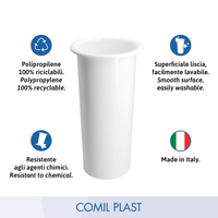 Qualité Garantie COMIL PLAST Vase funéraire de style italien européen pour monument, pierre tombale, insert de cimetière, souvenir funéraire, mausolée religieux