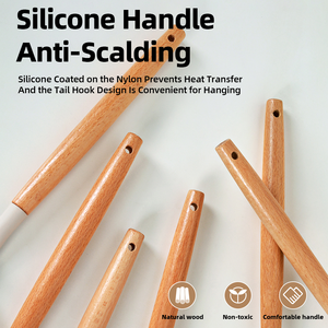Silicone Material and Utensils Type Silicone <b>Kitchenware</b> with Handle/ Silicone Cooking Tool Set with S/S Handle - Product Image 6