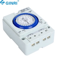 Timer Elektronik Mingguan Ginri yang Dapat Diprogram AC220V 25A 15A dengan Layar LCD Saklar Kontrol Timer Digital Relay