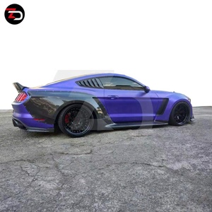 Mới nhất phong cách rộng CD <span class=keywords><strong>body</strong></span> <span class=keywords><strong>Kit</strong></span> cho <span class=keywords><strong>Mustang</strong></span> với bên váy Fender Pháo Sáng thân cây Spoiler phía trước Bumper Lip - Product Image 4