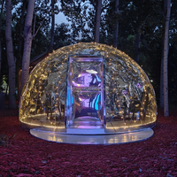 Dôme géodésique transparent Babery 3m en PC, tente miroir de luxe pour les vacances, isolation thermique, igloo quatre saisons, une chambre