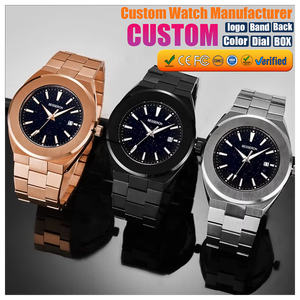 Nuevo Reloj de Cuarzo de Lujo con Esfera Luminosa Analógica para Hombre, Crea Tu Propio Logotipo, Reloj Personalizado con Baño de Oro de 22k - Product Image 1