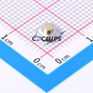 TD-1152SR-2.0H-160 Tactile Switch SMD-4P,5.2x5.2mm Switch Single Pole Single Throw Round Button 1.6N Vertical Mount - Product Image 1