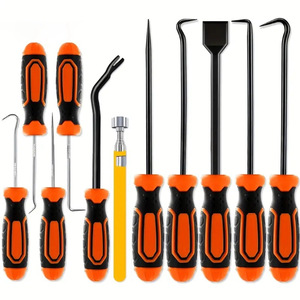 Outil de réparation automobile, ensemble de grattoirs de nettoyage de cylindres, 11 pièces, poignée antidérapante en acier à haute teneur en carbone pour l'élimination des joints d'étanchéité et des joints toriques - Product Image 4