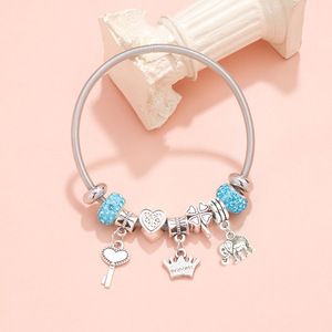 <span class=keywords><strong>Bracciale</strong></span> <span class=keywords><strong>con</strong></span> ciondolo a farfalla in acciaio inossidabile <span class=keywords><strong>con</strong></span> perline di <span class=keywords><strong>diamanti</strong></span> fai-da-te, placcato argento, stile bohémien, regalo unisex - Product Image 4