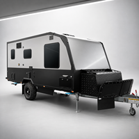 Caravane hybride tout-terrain 4x4 de luxe, caravane rigide, camping-car, remorque, norme australienne avec suspension indépendante