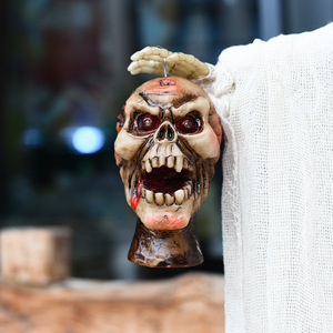 Accessoires d'Halloween Bar Maison Hantée Décoration Commande Vocale Induction Cri Décapité Debout Grand Fantôme Parure - Product Image 3