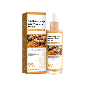 Siero Esfoliante con Acido Kojico e Curcuma, con <span class=keywords><strong>AHA</strong></span>/BHA e Niacinamide per Uomo - Schiarente e Uniformante - Product Image 5