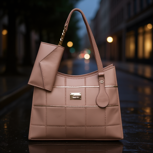 Bolso de Mano Acolchado para Mujer Fana Jacinta, Forma de Media Luna, Correa de Cadena, Cierre Abierto, Elegante, para Uso Diario - Product Image 2