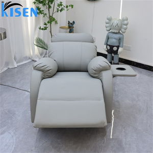 Sillón de Barbería <span class=keywords><strong>El</strong></span>éctrico Reclinable, Cómodo y de Última Generación, Sofá Individual para Salón de Belleza, Recepción, Mueble de Espera - Product Image 1