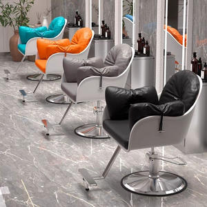 Nuova Poltrona <span class=keywords><strong>da</strong></span> <span class=keywords><strong>Parrucchiere</strong></span> 2024 in Stile Moderno, Colorata, con Spugna ad Alta Densità, Sedia per Donne, per Salone di Bellezza - Product Image 2