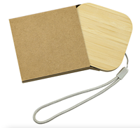 Câble de charge rapide 6-en-1 en bois de bambou 60W, boîte de rangement multifonction écologique en paille de blé, cordon portable noir et blanc