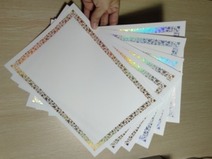 Holograma <span class=keywords><strong>DE</strong></span> SEGURIDAD Estampado en caliente Papel <span class=keywords><strong>de</strong></span> impresión <span class=keywords><strong>Certificado</strong></span> <span class=keywords><strong>de</strong></span> tarjeta <span class=keywords><strong>de</strong></span> garantía - Product Image 4