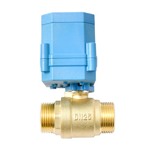 Vanne intelligente Tonhe DN25 en laiton à filetage externe, sans fil Lora, alimentée par batterie, à montage mural, pour le contrôle de l'eau et de l'air - Product Image 1