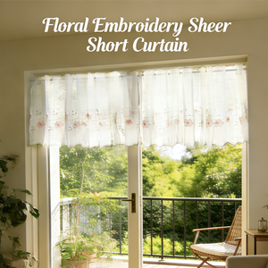 Tende Corte da Cucina Stile Country di Alta Qualità <span class=keywords><strong>con</strong></span> Stampa Floreale a <span class=keywords><strong>Rose</strong></span>, Mezza <span class=keywords><strong>Tenda</strong></span> <span class=keywords><strong>con</strong></span> Design Floreale - Product Image 4