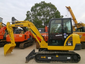 Mini-excavatrice Komatsu PC56-7 d'origine japonaise, 5 tonnes, en bon état, mini-excavatrice sur chenilles PC56-7 à vendre - Product Image 5