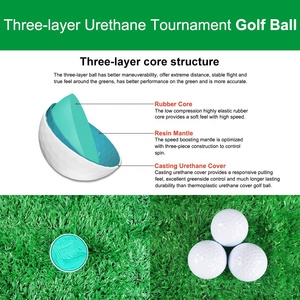 <span class=keywords><strong>Balles</strong></span> de golf <span class=keywords><strong>Titleist</strong></span> <span class=keywords><strong>Pro</strong></span> <span class=keywords><strong>V1</strong></span> Soft 3 couches en uréthane moulé, qualité supérieure, avec logo personnalisé et sac en filet à cordon de serrage - Product Image 3