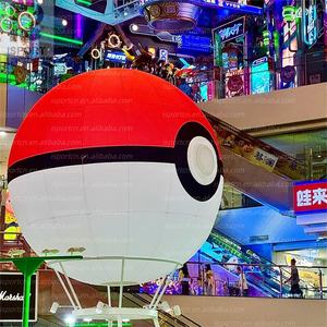 Poké Ball géante gonflable éclairée par LED, accessoire Pokémon pour la promotion dans les centres commerciaux, les événements pour fans, les parcs à thème Pokémon, les expositions, les fêtes, les défilés - Product Image 2