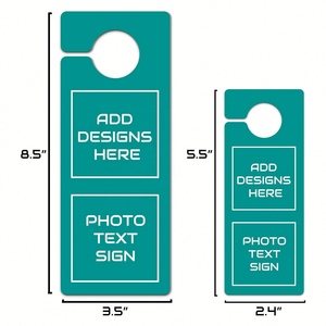 Colgador de Puerta Personalizado con Tarjetas de Visita Promocionales, Papel con Recubrimiento PT para Marketing Inmobiliario - Product Image 3