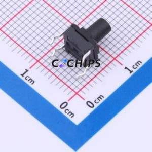 YTS1K0011JBT00 Tactile Switch Through hole Component (THT) Switch 1.6N 6.15mm 6.15mm 8mm - Product Image 2