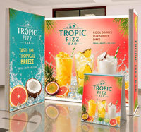 Stand d'exposition portable avec éclairage LED 13x13 pieds, graphismes interchangeables, montage rapide pour les événements Expo en Amérique du Nord