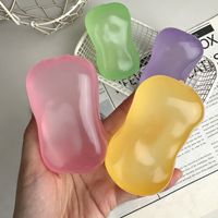 Squishy a Forma di Sapone in Gelatina Trasparente in TPR, Morbido e Non Risalente, per Decorazione Scrivania, Antistress, Regalo