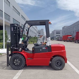 Nueva carretilla elevadora portátil con batería de iones de litio de almacén contrapesada, carretilla elevadora eléctrica de 3,5 toneladas con motor y motor - Product Image 4