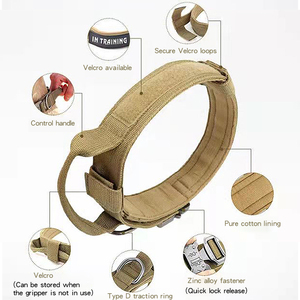 Mehrfarbiges, verschleiß festes Schnellverschluss-Schwermetall-Nylon-Gurtband für Hunde leine für mittelgroße Hunde, taktisch - Product Image 4