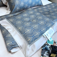 Ensembles de literie tencel 100%, ensembles de draps de lit à motifs imprimés personnalisés, ensemble de draps plats cool et doux à la main