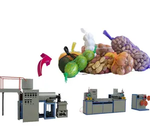 China Gemaakt Pe Knooploos Fruit Netpakket Productielijn Extrusie Maken Machine Extruder Fabriek Productie-Apparatuur