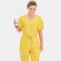 Ensembles d'Uniforme Médical à Col en V Séchage Rapide pour Femmes et Hommes, Tenues de Travail d'Hôpital et de Dentiste