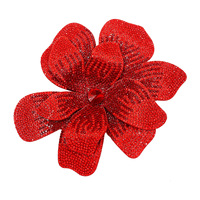 Grande broche fleurie en strass, épingle de luxe haut de gamme, décoration polyvalente DIY pour vêtements, chaussures et sacs