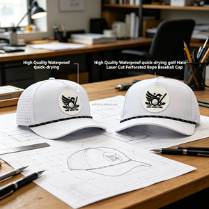 Gorra de Béisbol Personalizada de Alta Calidad, Impermeable, de Secado Rápido, Protección Solar para Exteriores, con Logotipo Bordado - Product Image 1