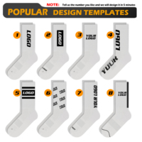 Chaussettes de course athlétiques respirantes en maille pour hommes, chaussettes de course à pied avec semelle en tissu éponge, logo personnalisé, antidérapantes, coussinées, pour l'entraînement sportif