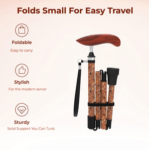 Bastoni da Passeggio Regolabili per Terapia Riabilitativa, Fornitura Diretta dalla Fabbrica, Leggeri e di Lusso per Uomini e Anziani, Formato Compatto - Product Image 2