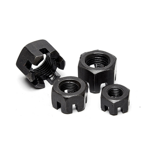 Tuercas Hexagonales Ranuradas con Rosca Métrica Zincadas, Tuerca Hexagonal de Rosca Gruesa <span class=keywords><strong>DIN</strong></span> <span class=keywords><strong>935</strong></span> - Product Image 5