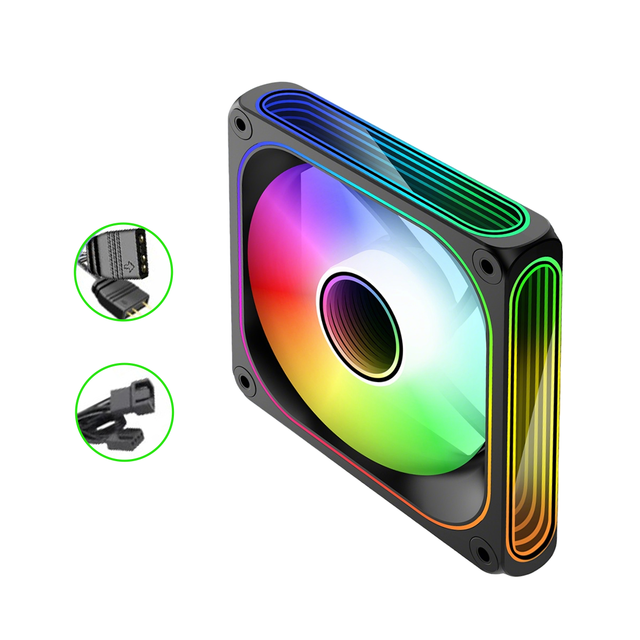 Wholesale 120mm PC Case Fan 2.41mmH2O Cooling Fan for DIY Computer Chassis