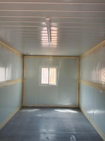 Maison conteneur modulaire pliable à panneaux sandwich à faible coût pour l'Afrique, respirante, moderne, à installation rapide, pour hôpital mobile et dortoir
