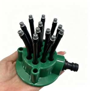 Factory Sale Hot Trend 360 Degree Automatic Multi-Head Plastic Flower Rotate Plug-in Plants - Product Image 3