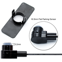 Bigyi — système Radar de secours pour véhicule, 4 pièces 16MM, 12V, capteurs de stationnement plats, à affichage LED, pour toutes les voitures