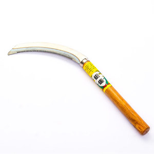Manche en plastique et bois faux <span class=keywords><strong>blé</strong></span> agriculture <span class=keywords><strong>outil</strong></span> agricole scie faucille dentelée récolte faucille pelouse tonte herbe couteau de coupe - Product Image 4