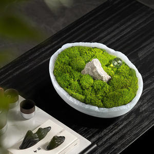 Stonekocc D31x24CM Luxe Naturel Blanc Onyx <span class=keywords><strong>Jade</strong></span> Pierre Marbre Irrégulier Bord Floral Bassin Bol Maison Boutique Jardin Pépinière - Product Image 5